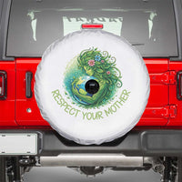 Respect Your Mother Spare Tire Cover Earth Mother Hugging Planet