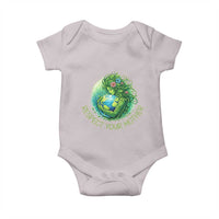 Respect Your Mother Baby Onesie Earth Mother Hugging Planet