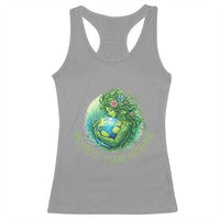 Respect Your Mother Racerback Tank Top Earth Mother Hugging Planet