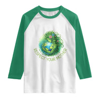 Respect Your Mother Raglan Shirt Earth Mother Hugging Planet