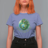 Respect Your Mother T Shirt For Women Earth Mother Hugging Planet