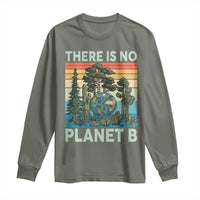 Vintage There Is No Planet B Earth Day Gift Long Sleeve Shirt