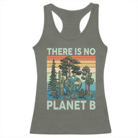 Vintage There Is No Planet B Earth Day Gift Racerback Tank Top