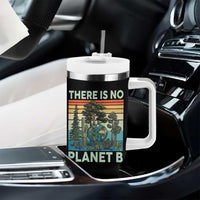 Vintage There Is No Planet B Earth Day Gift Tumbler With Handle
