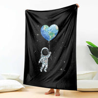 Astronaut Protect The Planet Throw Blanket Earth Day Gift