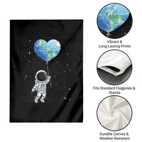 Astronaut Protect The Planet Garden Flag Earth Day Gift