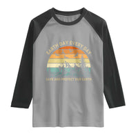 Earth Day Everyday Raglan Shirt Save And Protect Our Earth