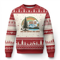 Earth Day Everyday Ugly Christmas Sweater Save The Planet Nature Lover Gift
