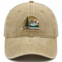 Earth Day Everyday Washed Cotton Baseball Cap Save The Planet Nature Lover Gift