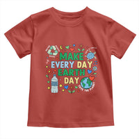 Make Every Day Earth Day Student Gift Toddler T Shirt Environmental Awareness