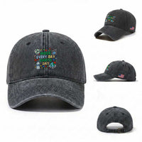 Make Every Day Earth Day Student Gift Washed Cotton Baseball Cap Environmental Awareness