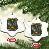 Funny Mothman Cryptid Believer Ceramic Ornament Never Heard Of Him