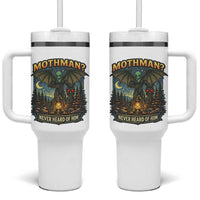 Funny Mothman Cryptid Believer Tumbler With Handle Never Heard Of Him