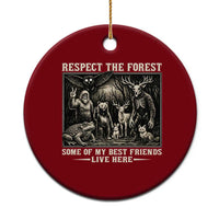 Respect The Forest My Best Friends Live Here Ceramic Ornament Cryptid Forest Lover