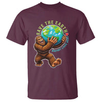 Earth Day T Shirt Save The Earth Bigfoot Lives Here