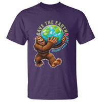 Earth Day T Shirt Save The Earth Bigfoot Lives Here