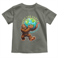 Earth Day Toddler T Shirt Save The Earth Bigfoot Lives Here