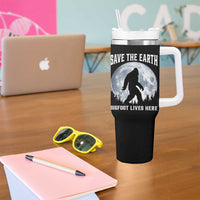 Save The Earth Bigfoot Lives Here Tumbler With Handle Earth Day Nature Lover