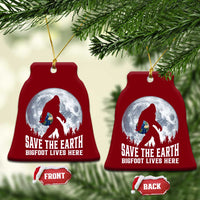 Save Our Planet Nature Lover Ceramic Ornament Bigfoot Lives Here