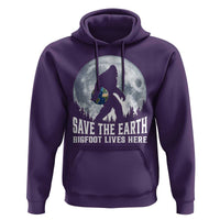 Save Our Planet Nature Lover Hoodie Bigfoot Lives Here