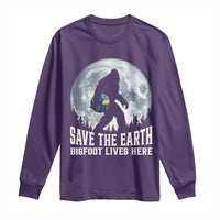Save Our Planet Nature Lover Long Sleeve Shirt Bigfoot Lives Here