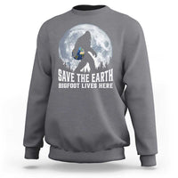 Save Our Planet Nature Lover Sweatshirt Bigfoot Lives Here