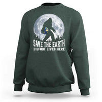 Save Our Planet Nature Lover Sweatshirt Bigfoot Lives Here