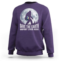 Save Our Planet Nature Lover Sweatshirt Bigfoot Lives Here