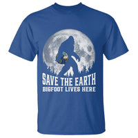 Save Our Planet Nature Lover T Shirt Bigfoot Lives Here