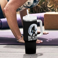 Save Our Planet Nature Lover Tumbler With Handle Bigfoot Lives Here