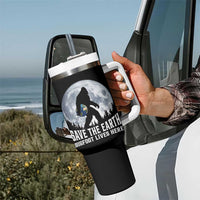 Save Our Planet Nature Lover Tumbler With Handle Bigfoot Lives Here