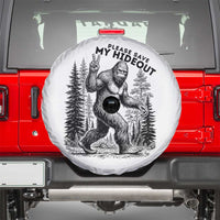 Please Save My Hideout Spare Tire Cover Bigfoot Forest Protector