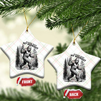 Please Save My Hideout Ceramic Ornament Bigfoot Forest Protector