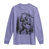 Please Save My Hideout Long Sleeve Shirt Bigfoot Forest Protector