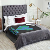 There Is No Planet B Throw Blanket Earth Day Nature Lover Gift