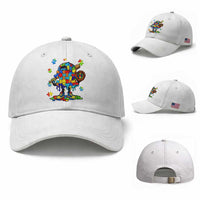 Autism Acceptance Baseball Baseball Cap Colorful Drip Graphic Neurodiversity Support
