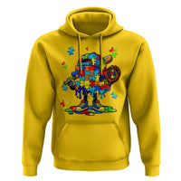 Autism Acceptance Baseball Hoodie Colorful Drip Graphic Neurodiversity Support
