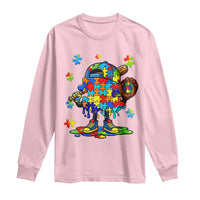 Autism Acceptance Baseball Long Sleeve Shirt Colorful Drip Graphic Neurodiversity Support