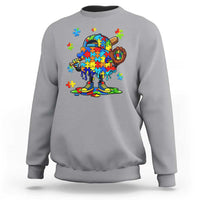 Autism Acceptance Baseball Sweatshirt Colorful Drip Graphic Neurodiversity Support