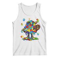 Autism Acceptance Baseball Tank Top Colorful Drip Graphic Neurodiversity Support