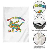 Autism Acceptance Baseball Cat Garden Flag It Is Ok To Be Different