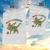 Autism Acceptance Baseball Cat Garden Flag It Is Ok To Be Different