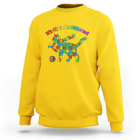 Autism Acceptance Baseball Cat Sweatshirt It Is Ok To Be Different