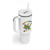 Autism Acceptance Baseball Cat Tumbler With Handle It Is Ok To Be Different