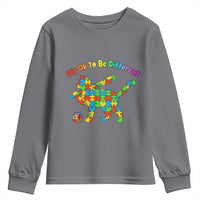 Autism Acceptance Baseball Cat Youth Sweatshirt It Is Ok To Be Different