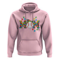Autism Acceptance Baseball Mom Hoodie Proud Mom Inclusive Support Graphic