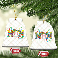 Autism Acceptance Baseball Mom Ceramic Ornament Proud Mom Inclusive Support Graphic