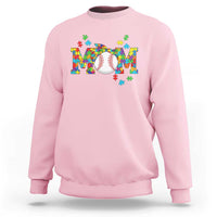 Autism Acceptance Baseball Mom Sweatshirt Proud Mom Inclusive Support Graphic