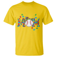 Autism Acceptance Baseball Mom T Shirt Proud Mom Inclusive Support Graphic