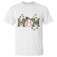 Autism Acceptance Baseball Mom T Shirt Proud Mom Inclusive Support Graphic